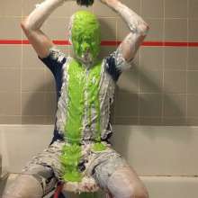 IKeepMineHidden: Roger Gets Smothered From Head to Toe in Shaving Foam and Cake Batter