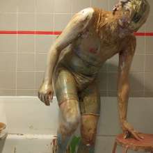 IKeepMineHidden: Roger Gets Smothered From Head to Toe in Shaving Foam and Cake Batter