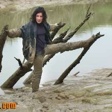 FOXY: Marion leather in mud.