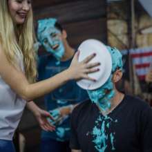 walking the plank: Guys getting pied and slimed--Program 06