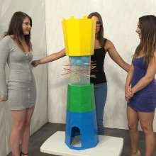 MostWam: Rhian and Amber Gunge Food Mess Games