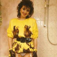 WSMProductions: 80's star DD Debbie in large choc sauce image set--wsm