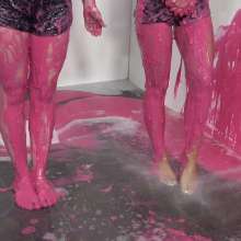 MostWam: Amber Casey Shorts Filled with Gunge Barefoot