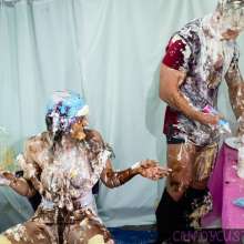 CandyCustard: Real couple get messy and fuck plus much more... The Messy Hotel!