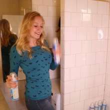 eileenvogel: Eileen getting messy with tons of whiped cream