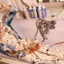 eileenvogel: Eileen getting messy with tons of whiped cream