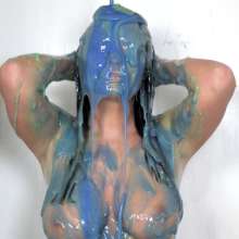bosunbob: Emma Green gunged in... erm green (and blue)!
