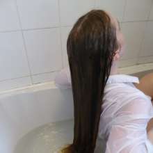 AlanD: Emily with super long hair all wet