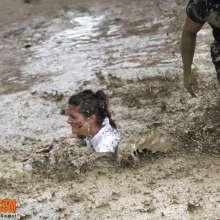 FOXY: girls having fun in the mud