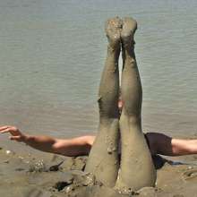 FOXY: Debbie black dressed in mud
