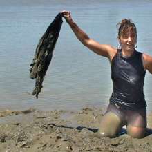 FOXY: Debbie black dressed in mud