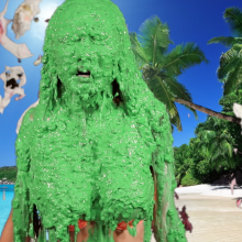 PieZone: Bikini Clad Maddy Receives an Epic Pie and Slime Barrage!