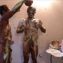 RevSlymsford: Waiter V Customer Naked Piefight Continues + Concludes