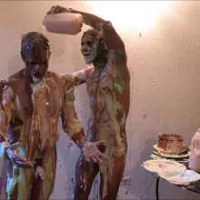 RevSlymsford: Waiter V Customer Naked Piefight Continues + Concludes