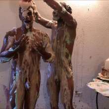 RevSlymsford: Waiter V Customer Naked Piefight Continues + Concludes