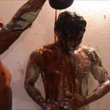 RevSlymsford: Waiter V Customer Naked Piefight Continues + Concludes
