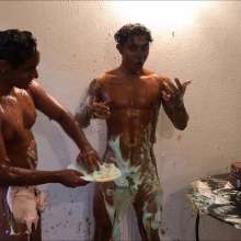 RevSlymsford: Waiter V Customer Naked Piefight Continues + Concludes