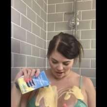 Terri lou: Terri lou having a bath in satin slip. limited time only