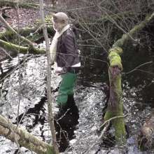 bootedbabes: Ely--Wading in Her Hunter Waders