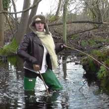 bootedbabes: Ely--Wading in Her Hunter Waders