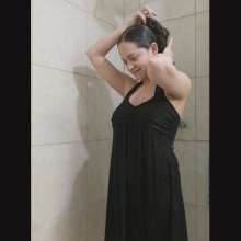 MadelineOasis: Lolita Showers in Her Little Black Dress