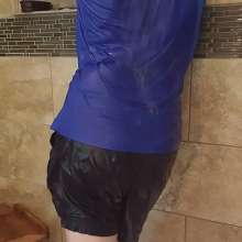 MadelineOasis: Sports Tee and Shorts in a Cool Shower