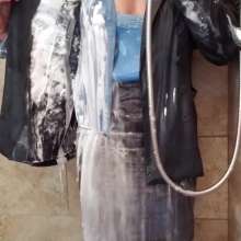MadelineOasis: Washing Shaving Cream From a Nice Business Suit