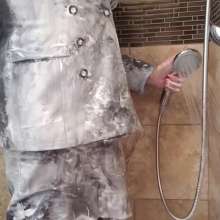MadelineOasis: Washing Shaving Cream From a Nice Business Suit