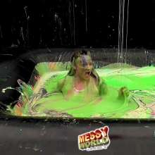 LiquidX: The Messyworld Plunga!  Hannah's Ramp Rise Timer