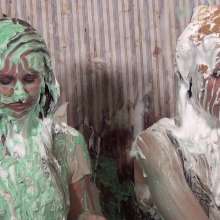 Anglefan: Two beautiful blondes getting messy together