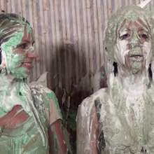 Anglefan: Two beautiful blondes getting messy together