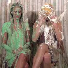 Anglefan: Two beautiful blondes getting messy together