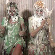 Anglefan: Two beautiful blondes getting messy together