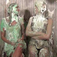 Anglefan: Two beautiful blondes getting messy together
