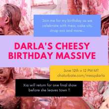Darla DeVour: Messy Darla Girl on Girl B-day Trashing Live on Chaturbate this Friday