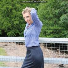 DungeonMasterOne: Wet Skirt Uniform: Susie soaks in an upland stream!