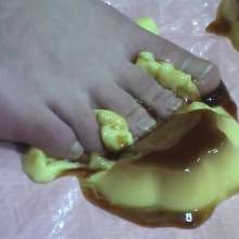 Alumi: Messy Japanese Cosplay Queen Yuko in "Bare Feet: Clean and Messy"