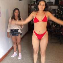 RevSlymsford: Bikini Games: Jenny Plays To Try and Avoid Mess and Undress
