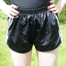 DungeonMasterOne: Black Shiny Shorts Mudbath!