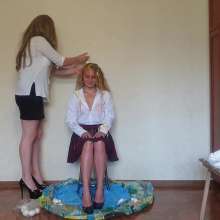 Top Messy Girls: Episode 1.  Teacher Student Raw Eggs.