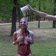 FunFilled Photography: Gabrielle's Back!  Her Pie and Slime Trivia Challenge!