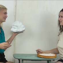 RevSlymsford: Georgia V Ivy In Rock, Paper, Scissors Pie Fun Game