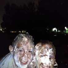 CreamMeAgain: Pie fight bandits strike again!