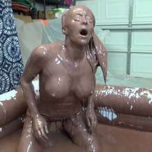 Jayce: Indoor Mud Pool, Sexy Lingerie and Huge Mud Pours!
