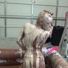 Jayce: Indoor Mud Pool, Sexy Lingerie and Huge Mud Pours!