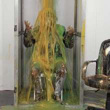 WamtasticUK: James Leather Jacket Food and Gunge Mess