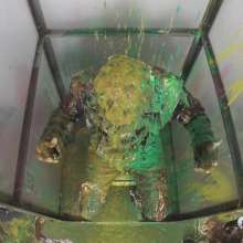 WamtasticUK: James Leather Jacket Food and Gunge Mess