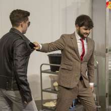 WamtasticUK: James Leather Jacket Food and Gunge Mess