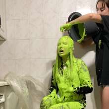 Top Messy Girls: Lots of Green Slime!