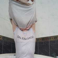 Wet Live Team: Nastya Nipples Were Enlightened Through, White Wet T-shirt